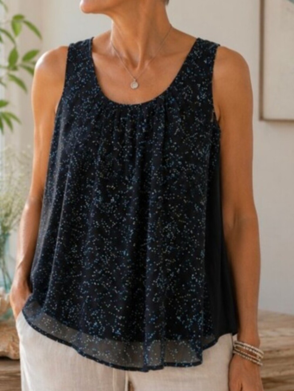 ELLE | Women's Medium | Color Accents | Sleeveless Blouse | Bundle & Save